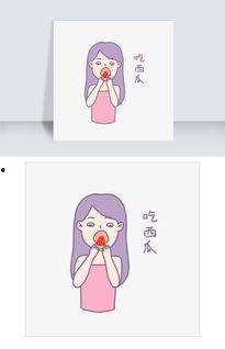女生网红吃瓜表情包图片,女生版瓜界新宠
